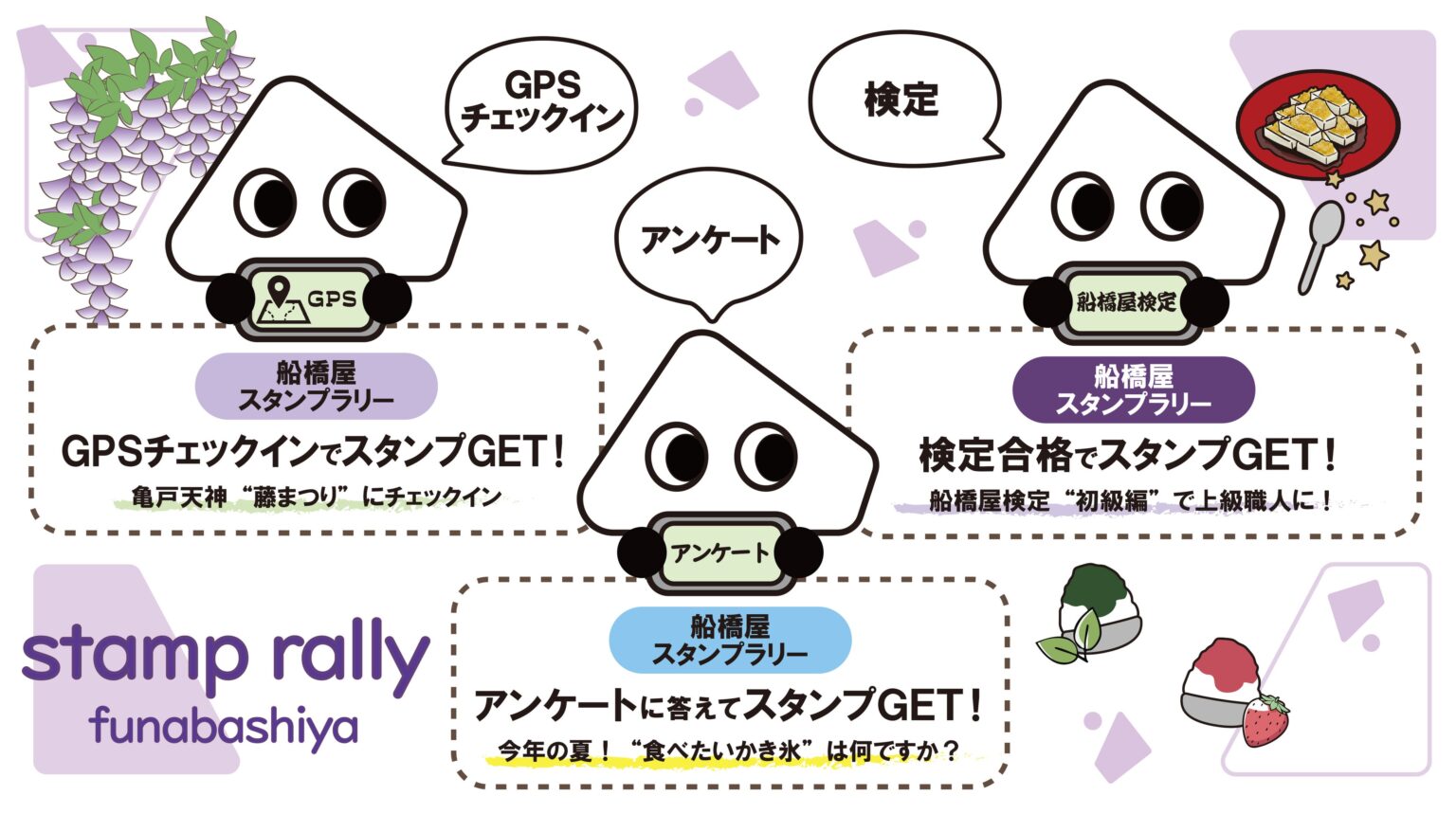 亀戸でスマホ完結の街歩き、船橋屋がデジタルスタンプラリー 最大55スタンプで特典