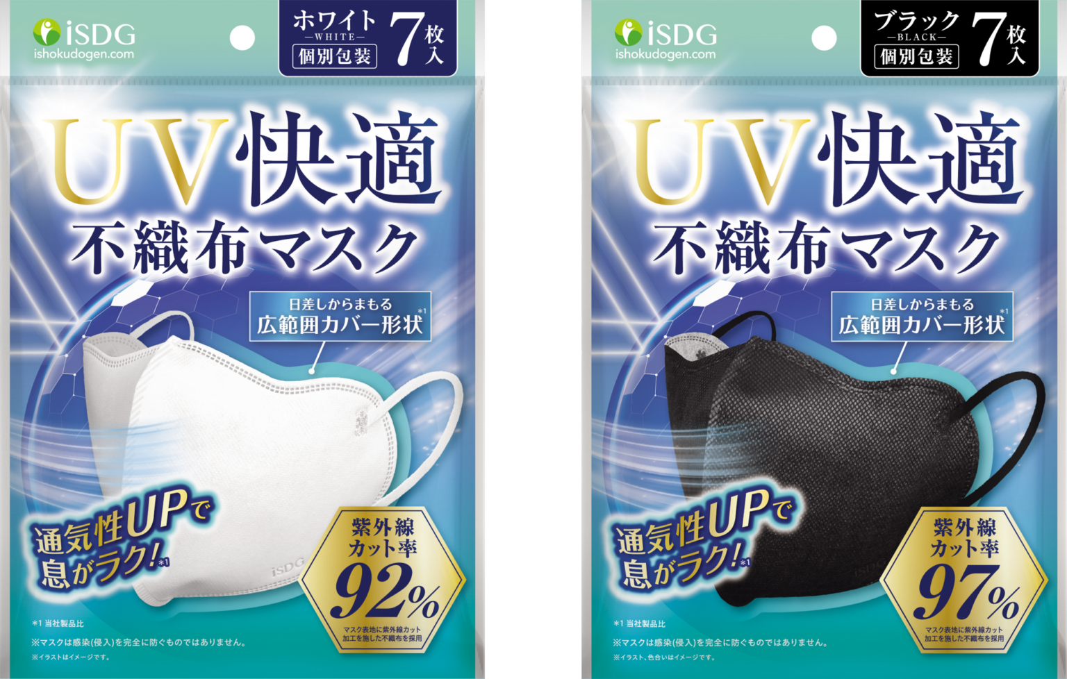 紫外線遮蔽率97%の夏用不織布マスク、医食同源ドットコムが3月10日発売
