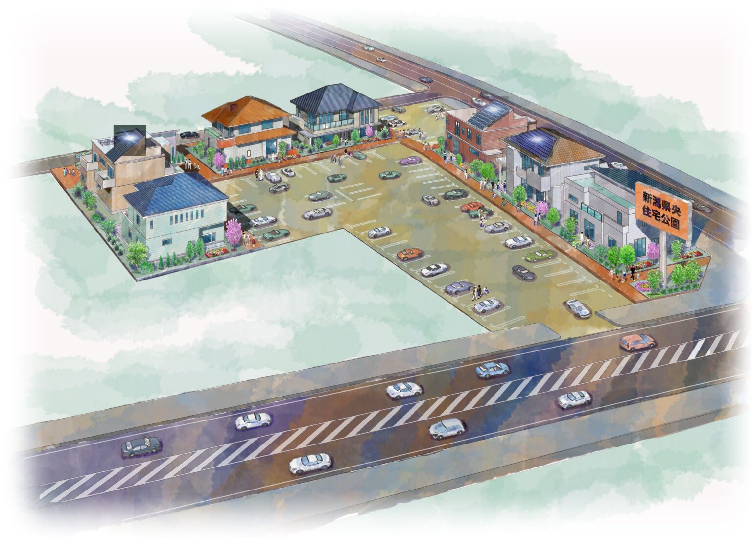 新潟・燕三条駅前に住宅展示場「新潟県央住宅公園」4月18日開業、6棟集約で比較拠点に