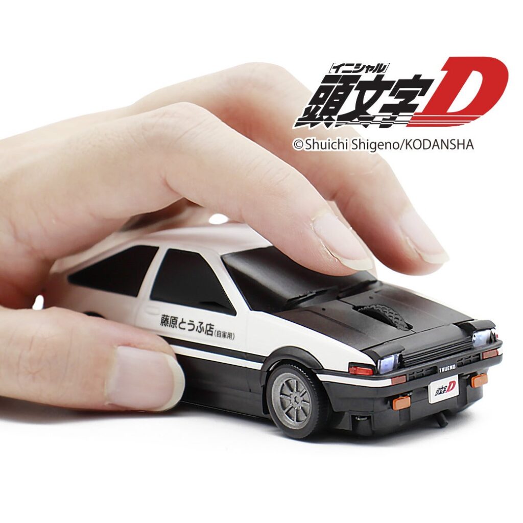 『頭文字D』AE86後期版モチーフの無線マウス、CAMSHOP.JPで一般販売開始 ライト点灯と開閉ギミック搭載