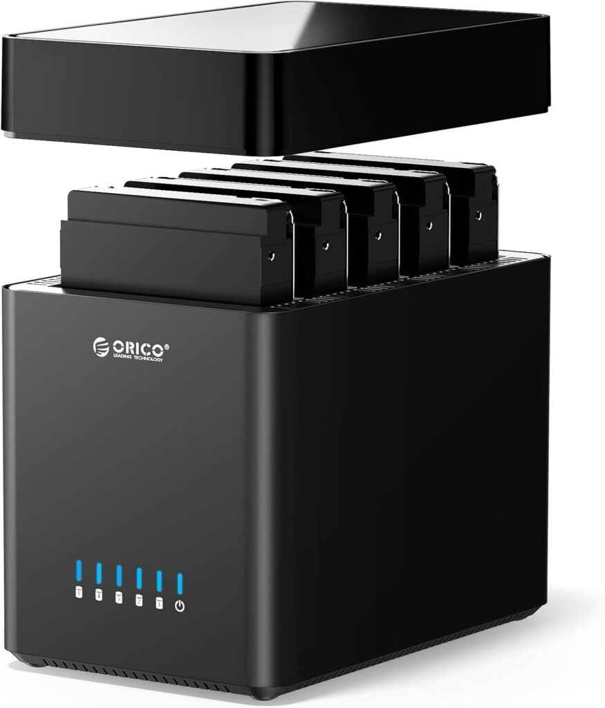 ORICO、工具不要の磁気吸着式5ベイHDDケース発表 最大90TB・5Gbps対応