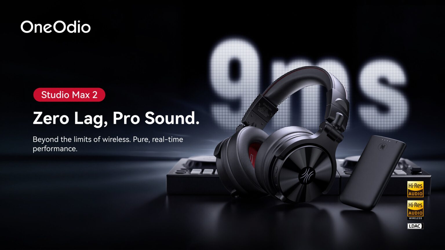 OneOdio、KSHMR共同開発の無線DJヘッドホン「Studio Max 2」世界同時発売 遅延9ms