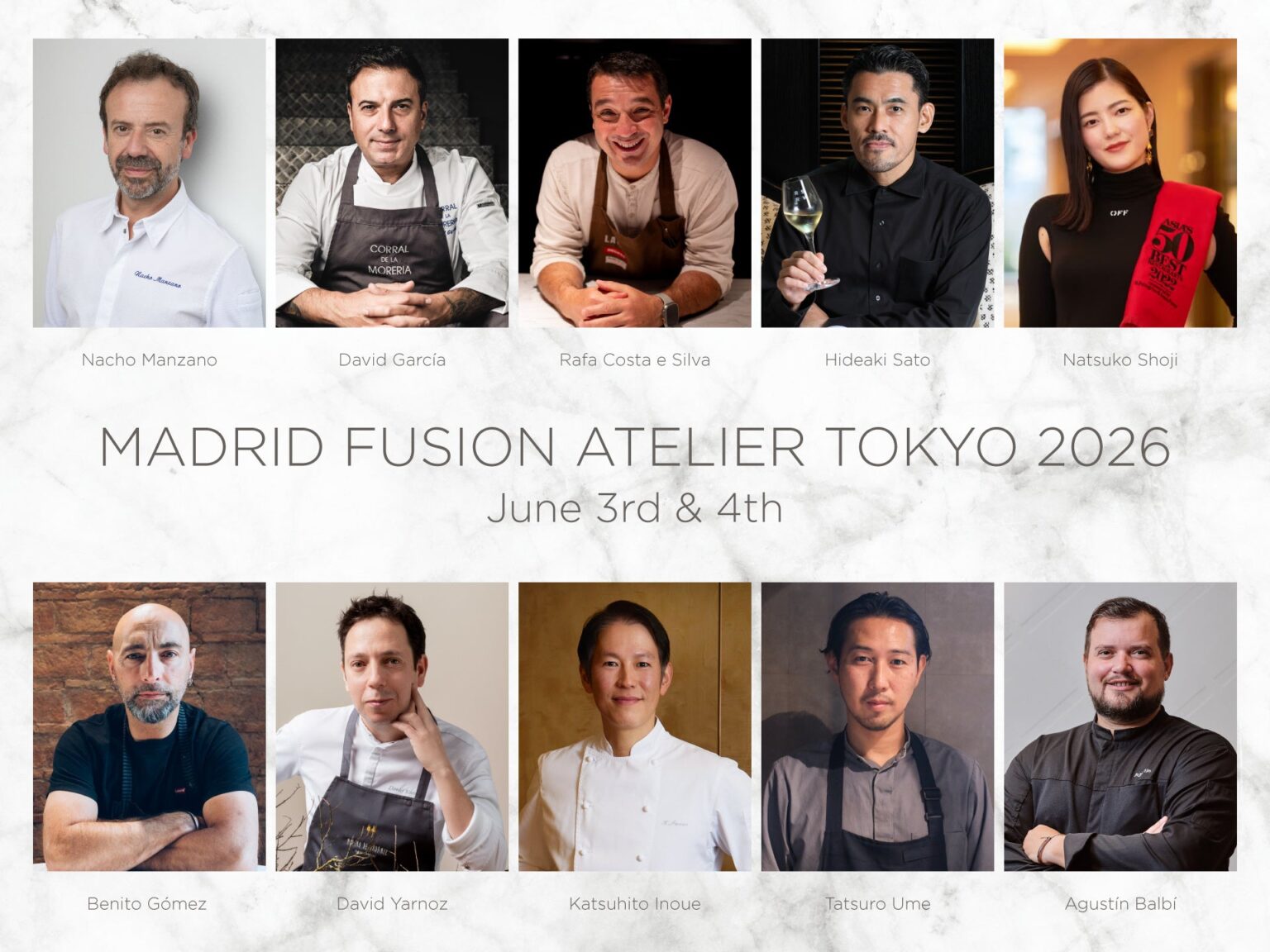 JWマリオット・ホテル東京、マドリード・フュージョン東京2026ガラディナーを6月3・4日に開催
