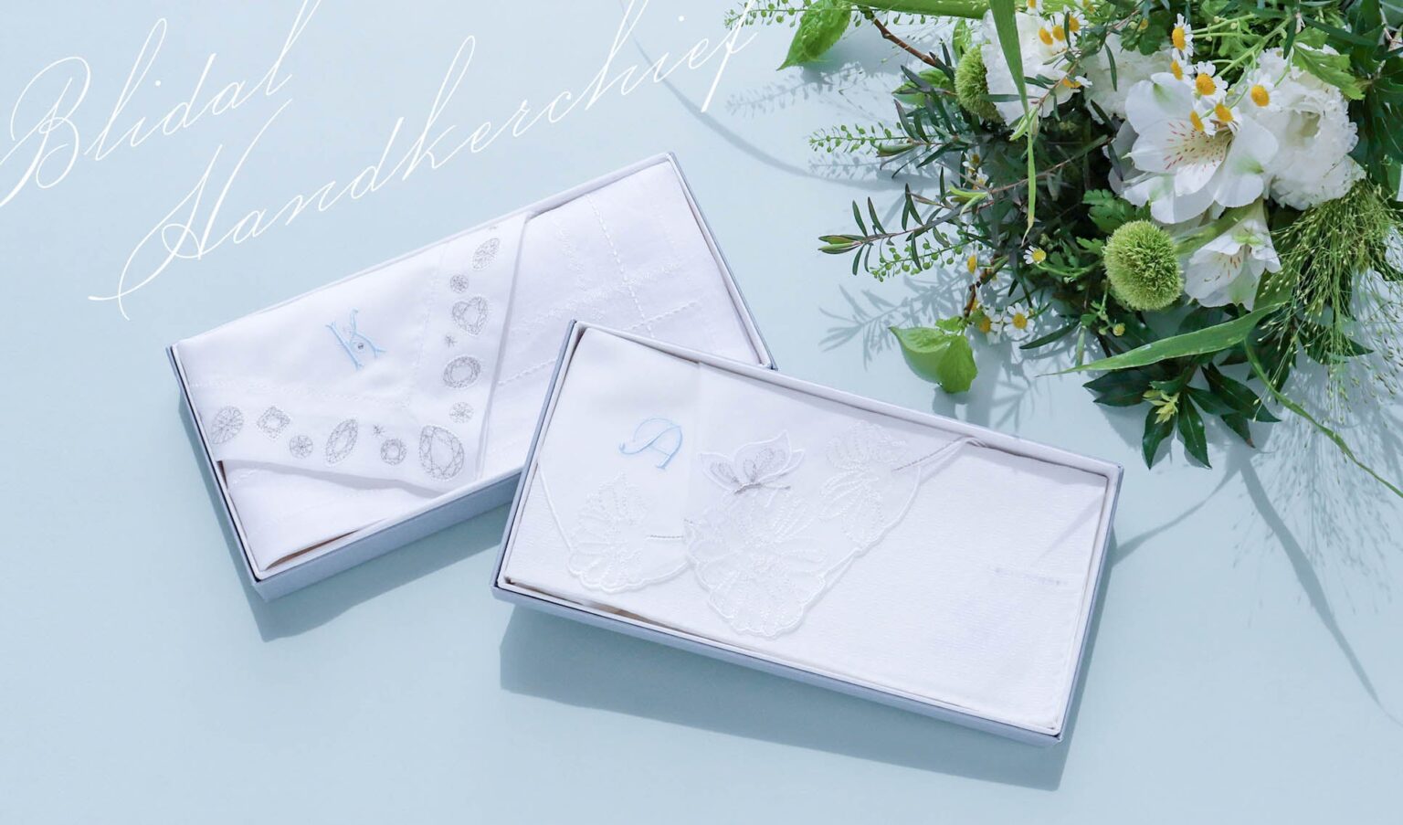 ダイヤ柄刺繍の新作ブライダルハンカチ、CLASSICS the Small Luxuryが5月26日発売
