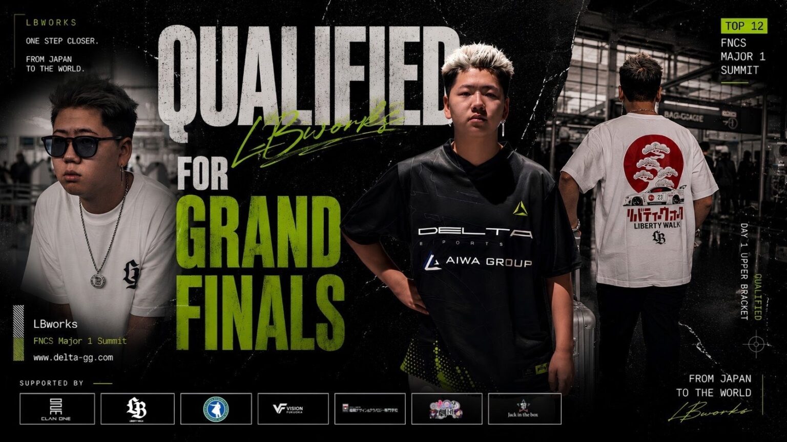 DELTA ESPORTSのLBworks、FNCS Major 1 Summitで総合12位通過し決勝進出