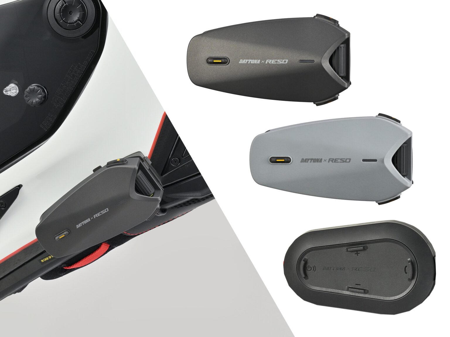 デイトナ、バイク用インカム「RESO」3機種を6月15日発売 最大30人接続やIP67対応