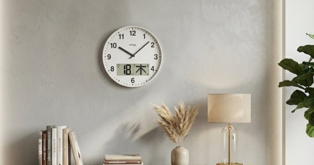 日付と曜日を大きく表示、GDTが「sology 大画面日めくり電波時計 CL400」発売