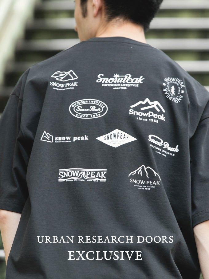 アーバンリサーチ、Snow Peak別注の半袖Tシャツ3型を発売 6月26日から順次