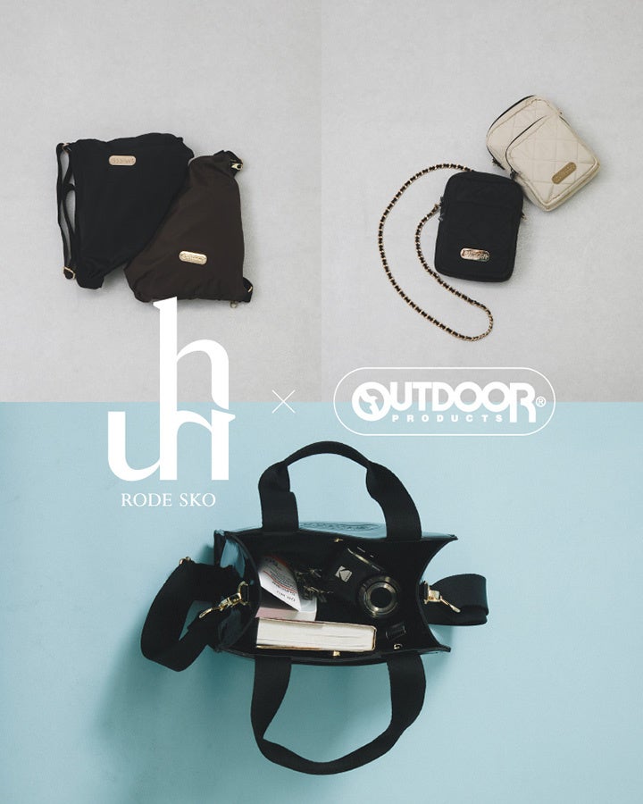 OUTDOOR PRODUCTS×hun RODE SKOの別注バッグ第3弾、全3型を7月上旬発売へ