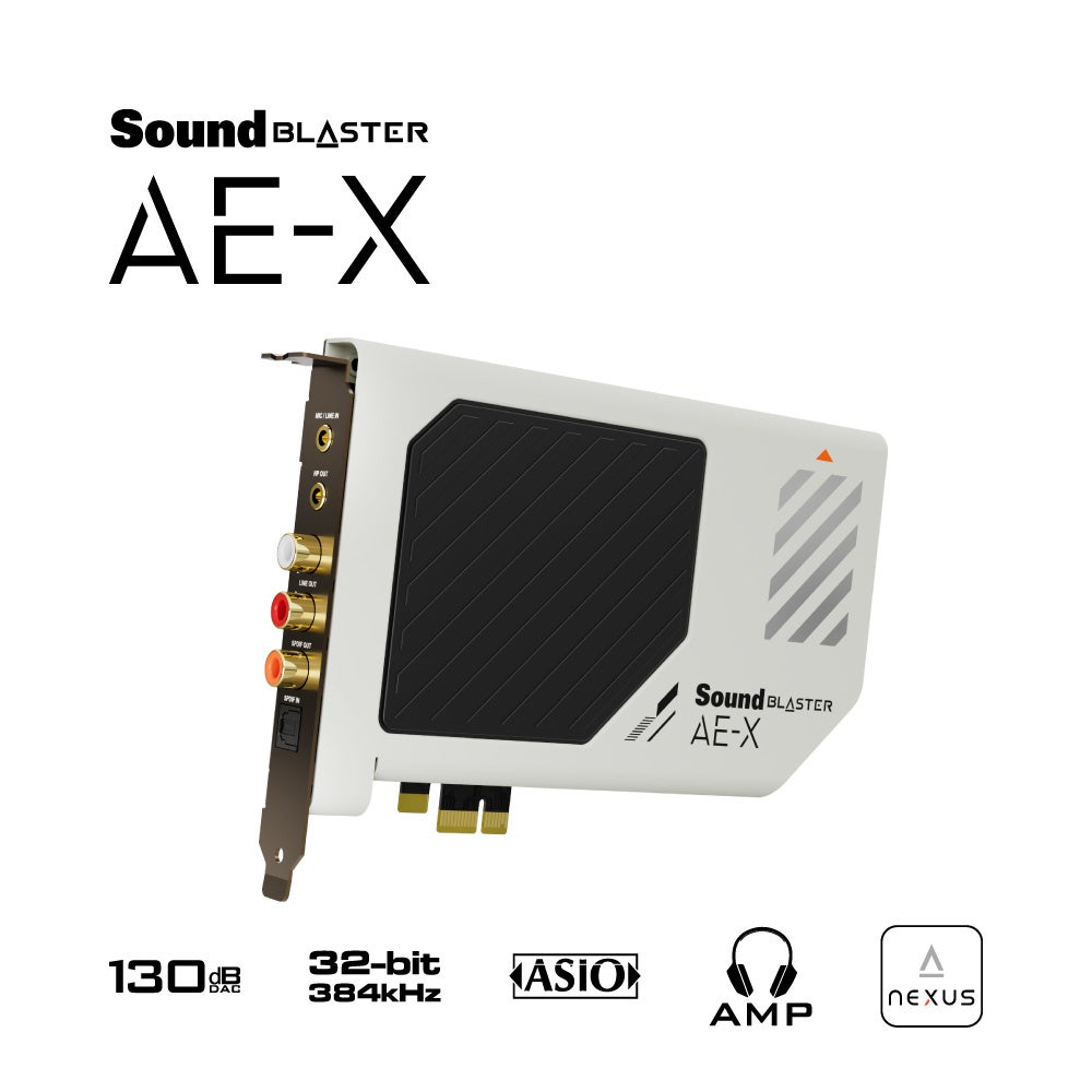 クリエイティブメディア、PCI-eサウンドカード「Sound Blaster AE-X」発売 直販で10%OFFアップグレードも