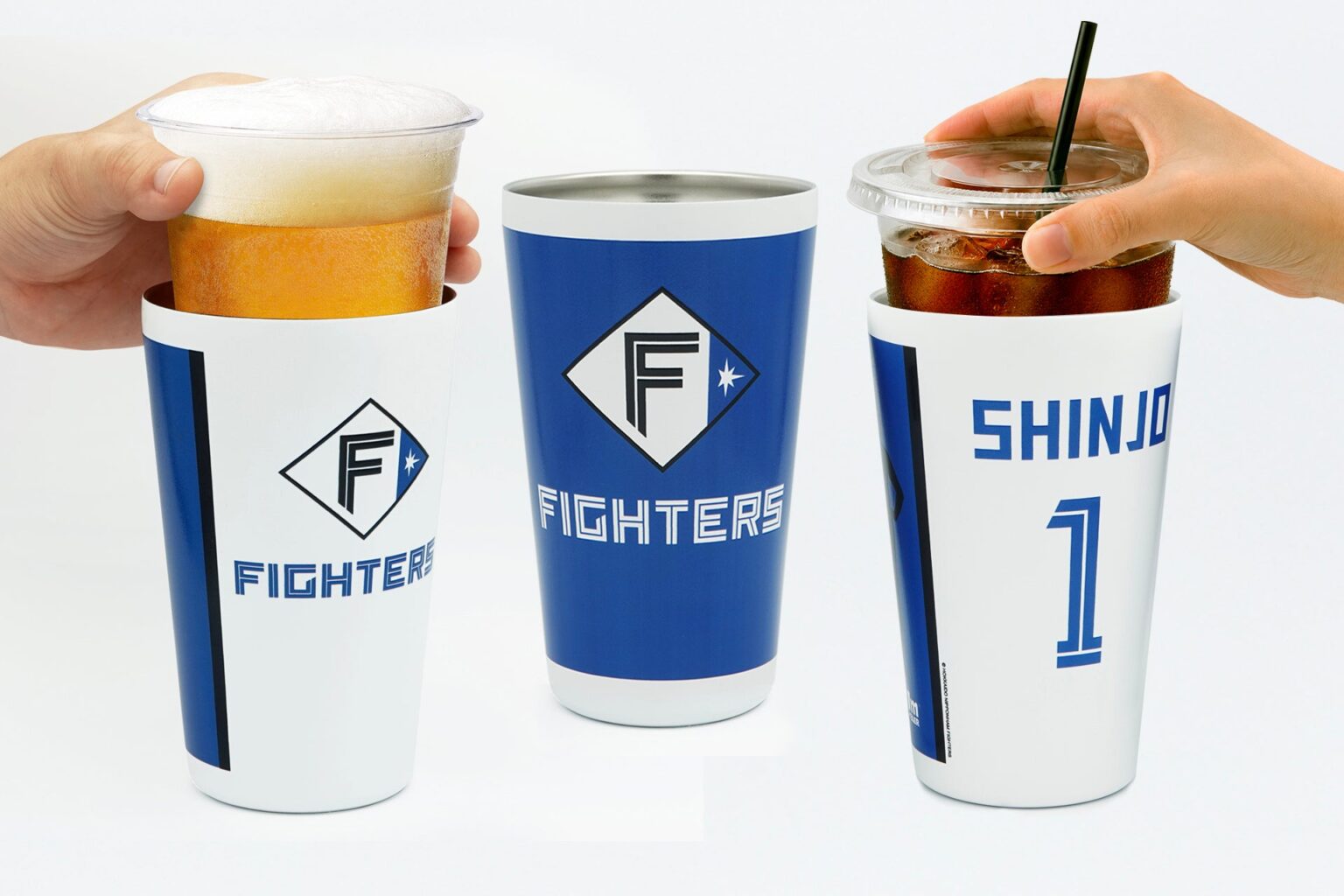 ファイターズ公式ライセンス「スタタン™」発売、球場のプラカップが約550mlでそのまま入る真空タンブラー