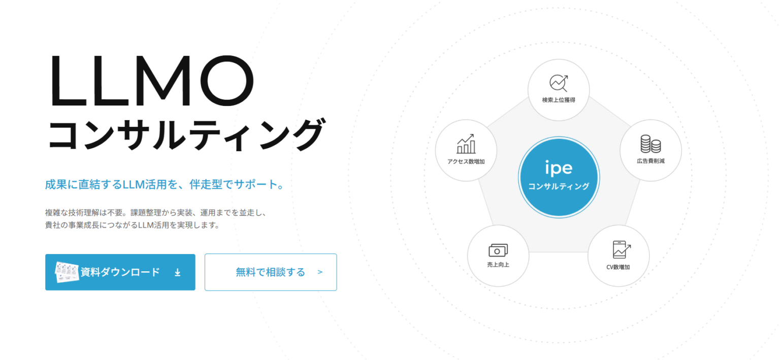 ipe、生成AI検索での認識・引用を最適化するLLMOコンサル提供開始 独自ツールで露出状況を分析