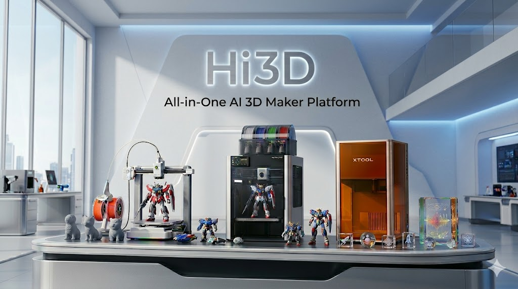 Hi3D、AI 3Dプリント前工程をワンクリック自動化 多色印刷の廃材最大50%削減へ