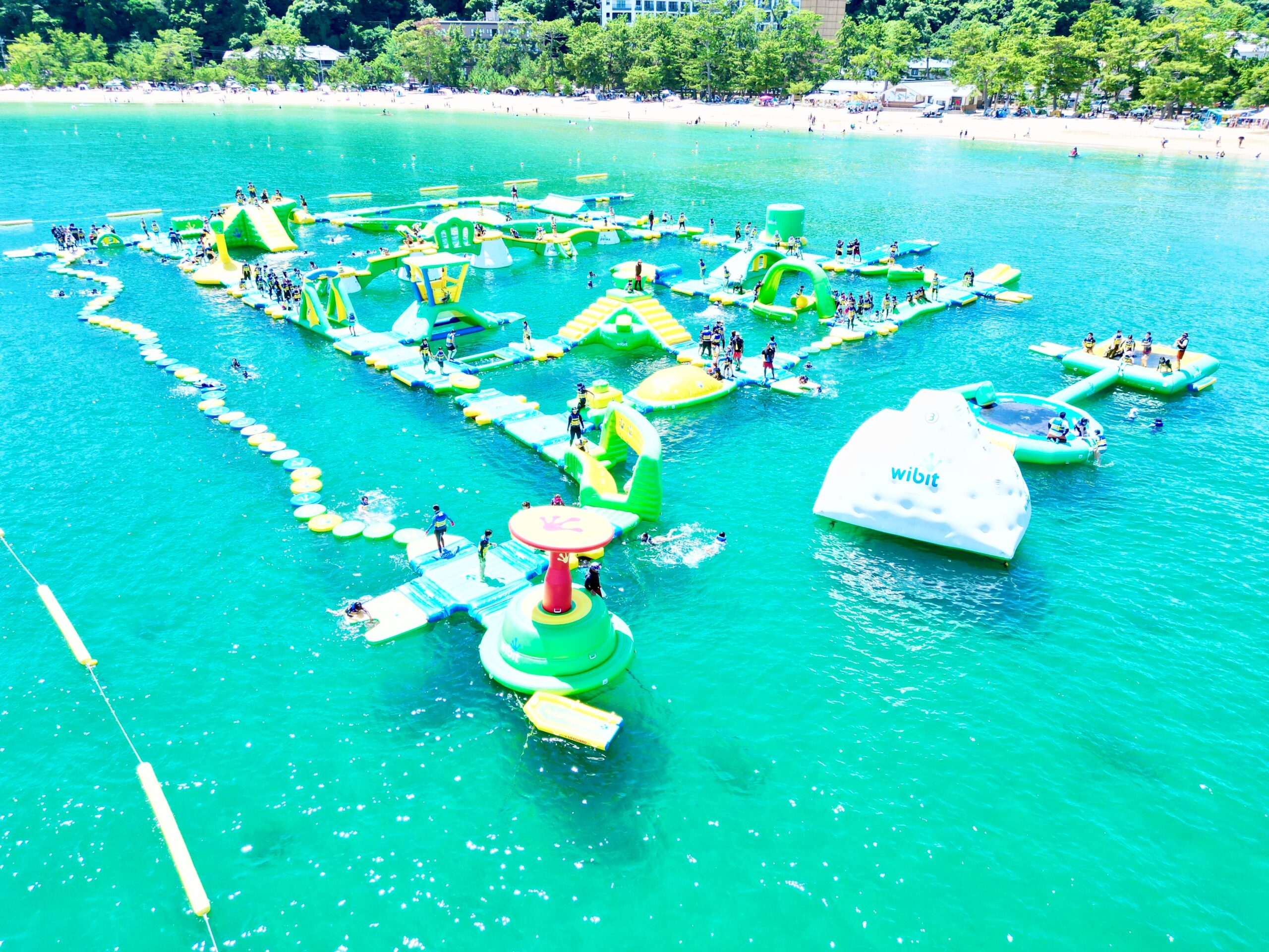 淡路島の海上アスレチック「フロリックシー」が55種に拡大、7/10〜8/31限定オープン