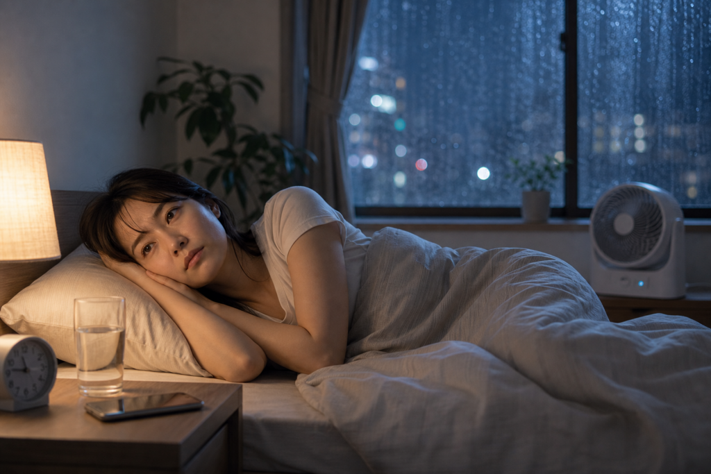 梅雨バテの睡眠不調、腸内環境が影響か 7割超がだるさ・眠気