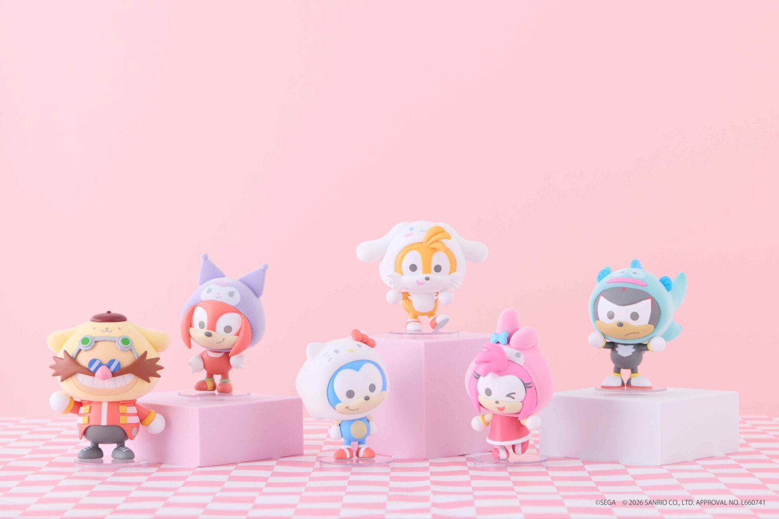 セガ、『SONIC & FRIENDS』×サンリオ新作「ふわふわフィギュア」など予約開始 コラボ第1弾は7月17日一般発売へ