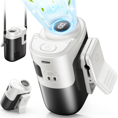 FPUREの「腰掛け扇風機」Amazonで販売 服の中に送風し最大16時間使用