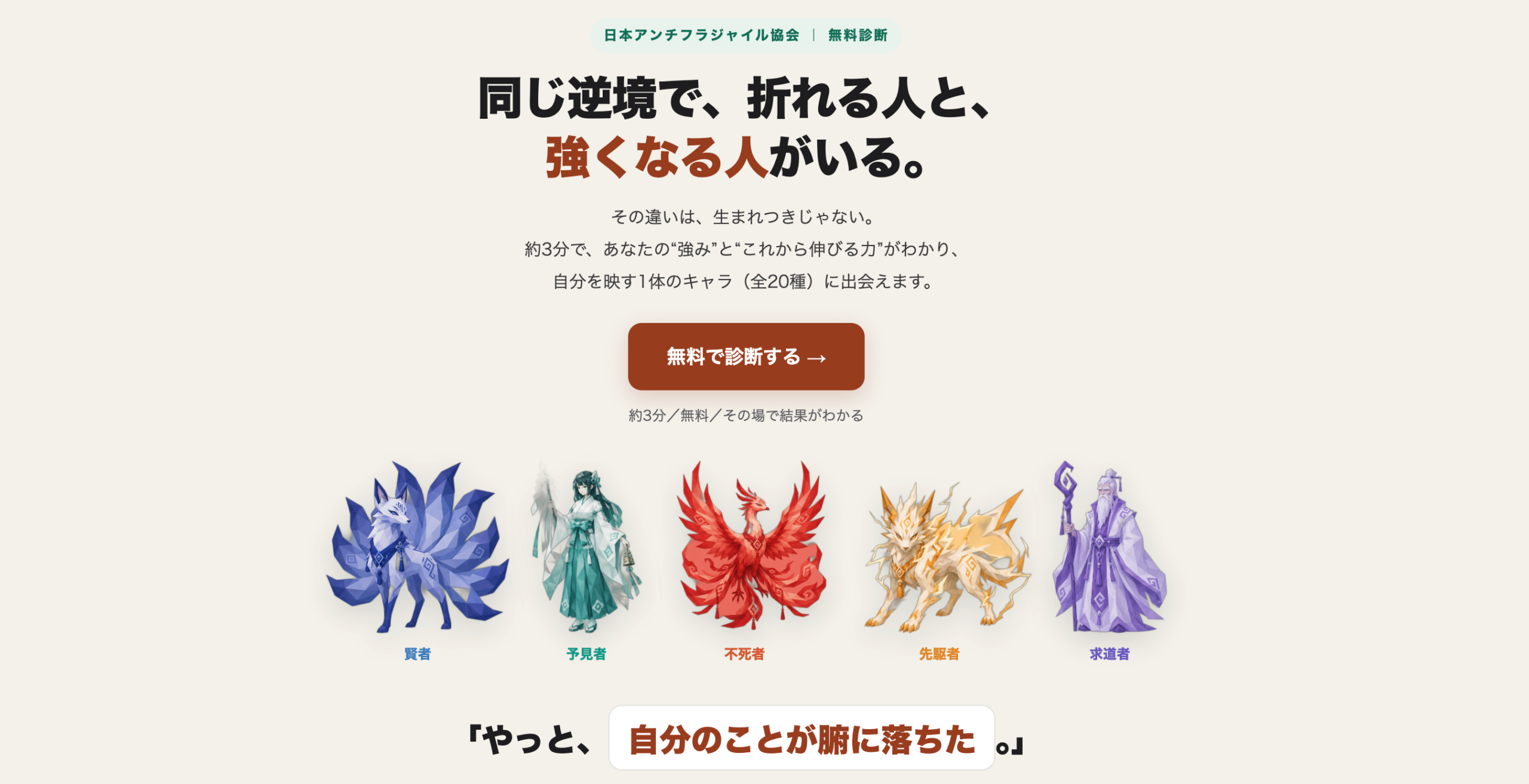 逆境で強くなる力を可視化、ILLUMINOが無料「FORGE診断」公開　60問で20タイプ判定