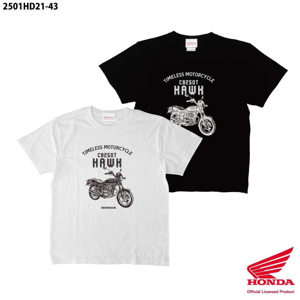 Honda CB250T HAWK公認Tシャツ、CAMSHOP.JPで販売開始　5.6オンス綿100％でM/L/XL展開