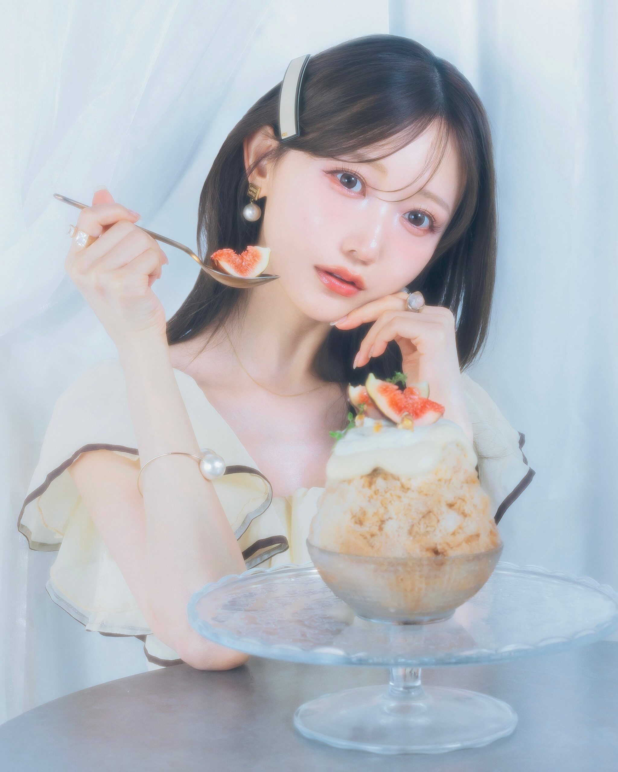 中目黒「& OIMO TOKYO」、菅野結以と限定かき氷「いちじくと蜜芋の紅茶みるく氷」7月15日から提供 中目黒「& OIMO TOKYO」、菅野結以と限定かき氷「いちじくと蜜芋の紅茶みるく氷」7月15日から提供