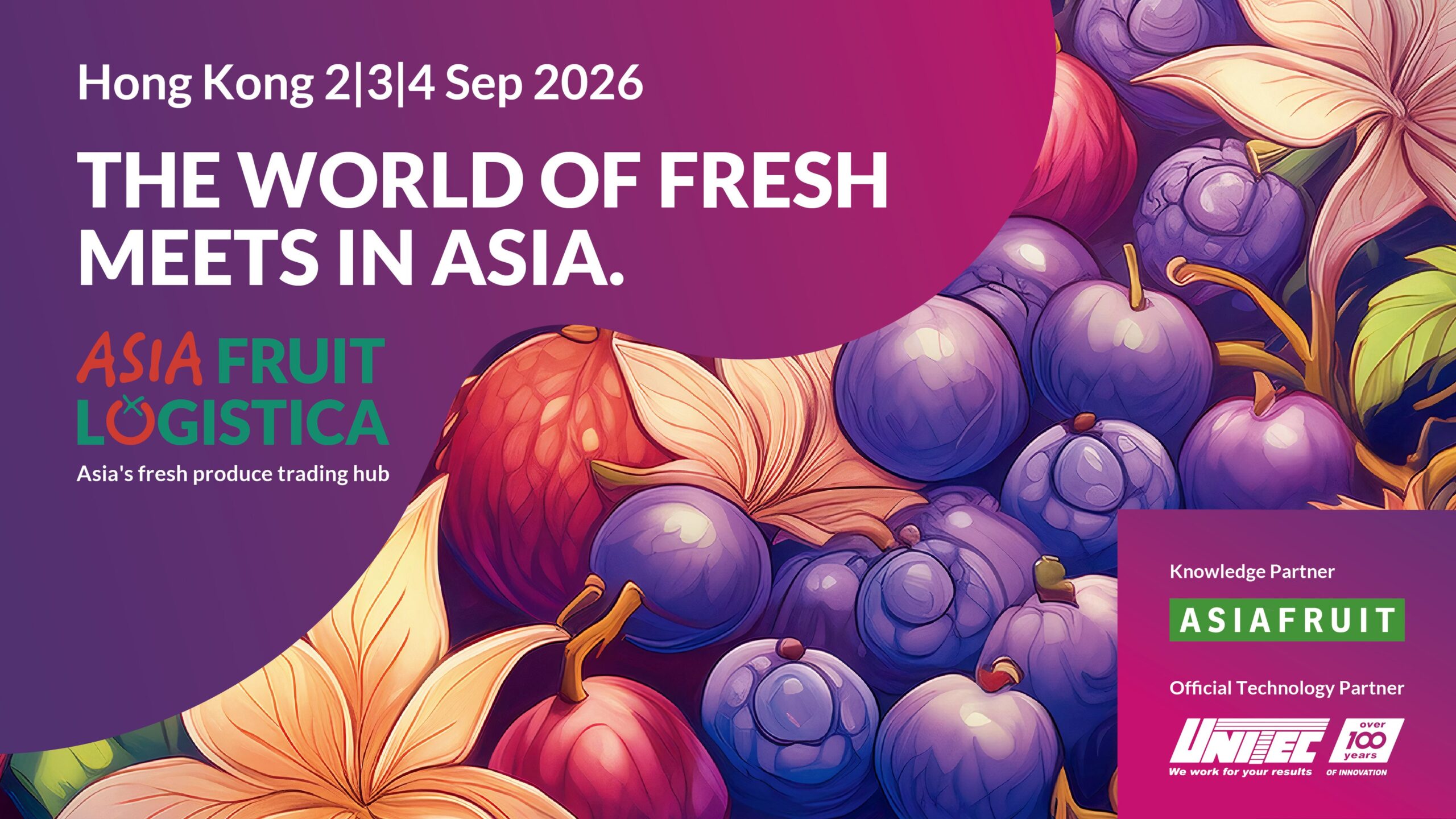 アジア国際果実・野菜展AFL2026、香港で9月開催へ　早割チケットと新ゾーン「FRESHTech」始動