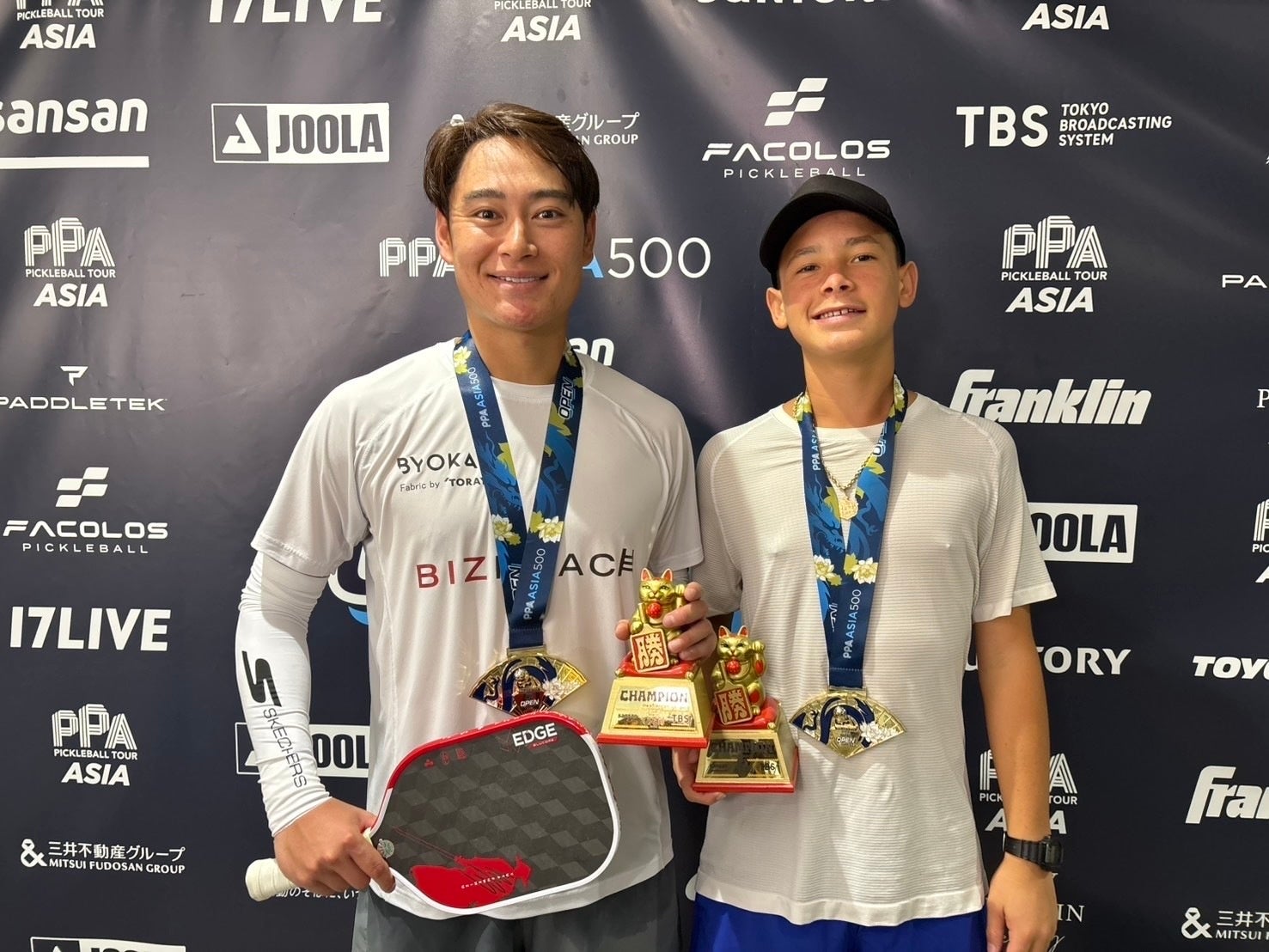 船水雄太選手がPPAツアー東京大会の男子ダブルスで優勝、日本人男子初のPPA ASIA制覇