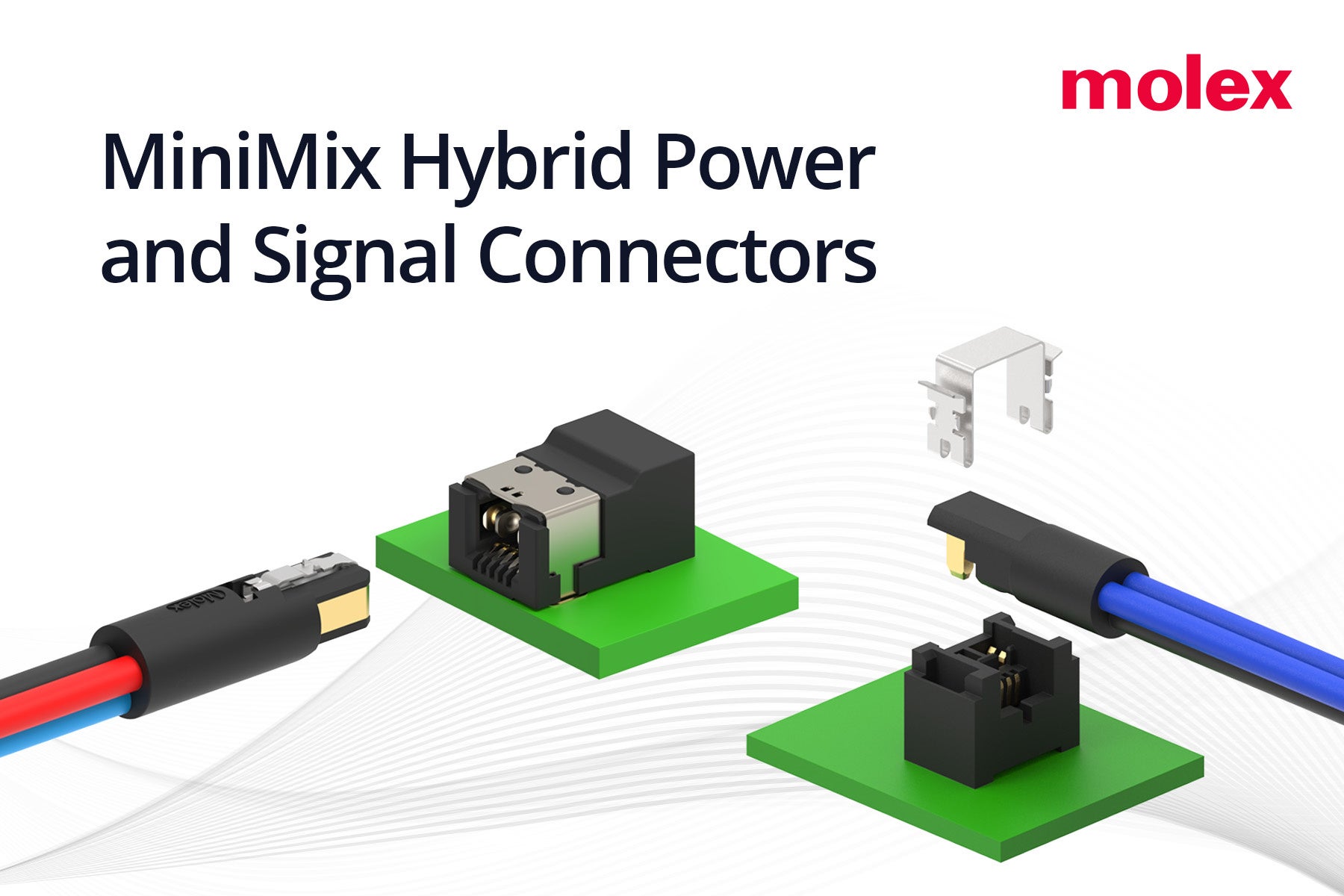 Molex、15.0A給電と1Gbps通信を1系統に統合する小型ハイブリッドコネクター投入 Molex、15.0A給電と1Gbps通信を1系統に統合する小型ハイブリッドコネクター投入