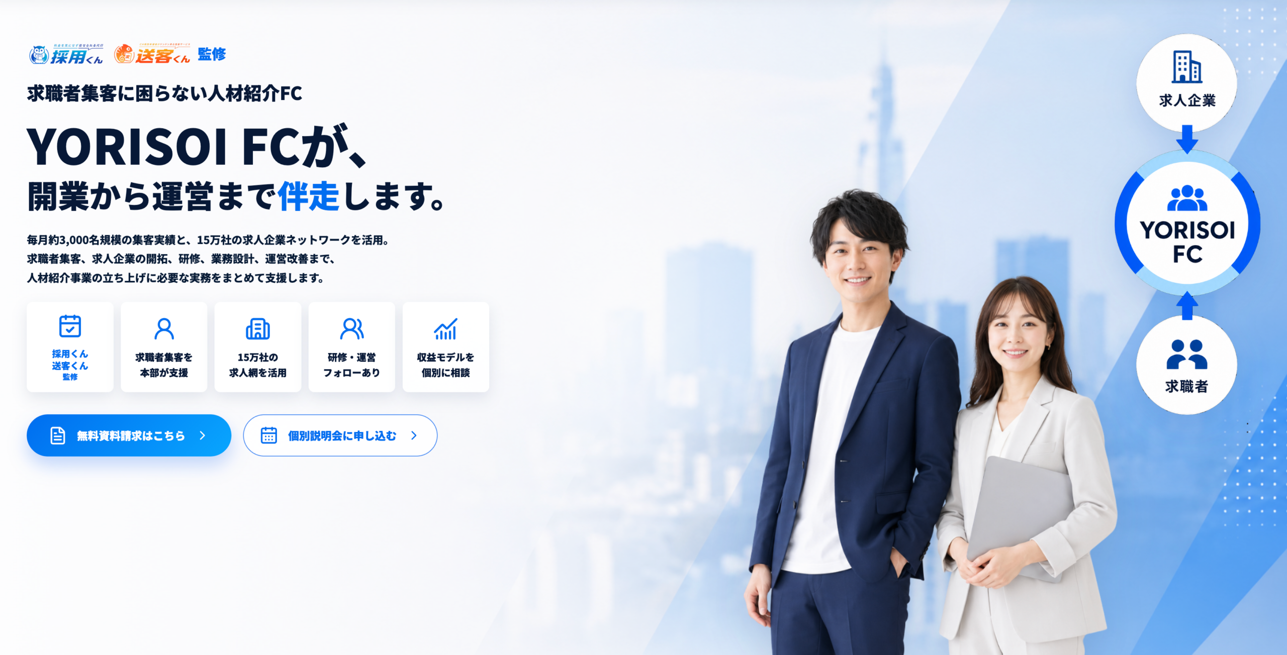 YORISOI、人材紹介の立ち上げを一貫支援するFC「YORISOI FC」加盟募集を開始 YORISOI、人材紹介の立ち上げを一貫支援するFC「YORISOI FC」加盟募集を開始