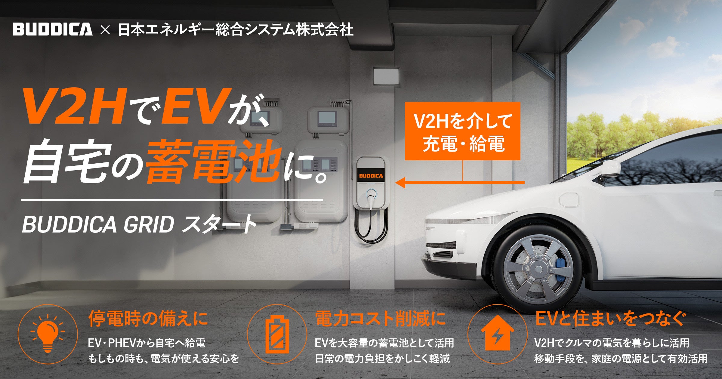 BUDDICA、中古EV×V2Hの家庭向け「BUDDICA GRID」を8月17日開始 全国でワンストップ提供 BUDDICA、中古EV×V2Hの家庭向け「BUDDICA GRID」を8月17日開始 全国でワンストップ提供