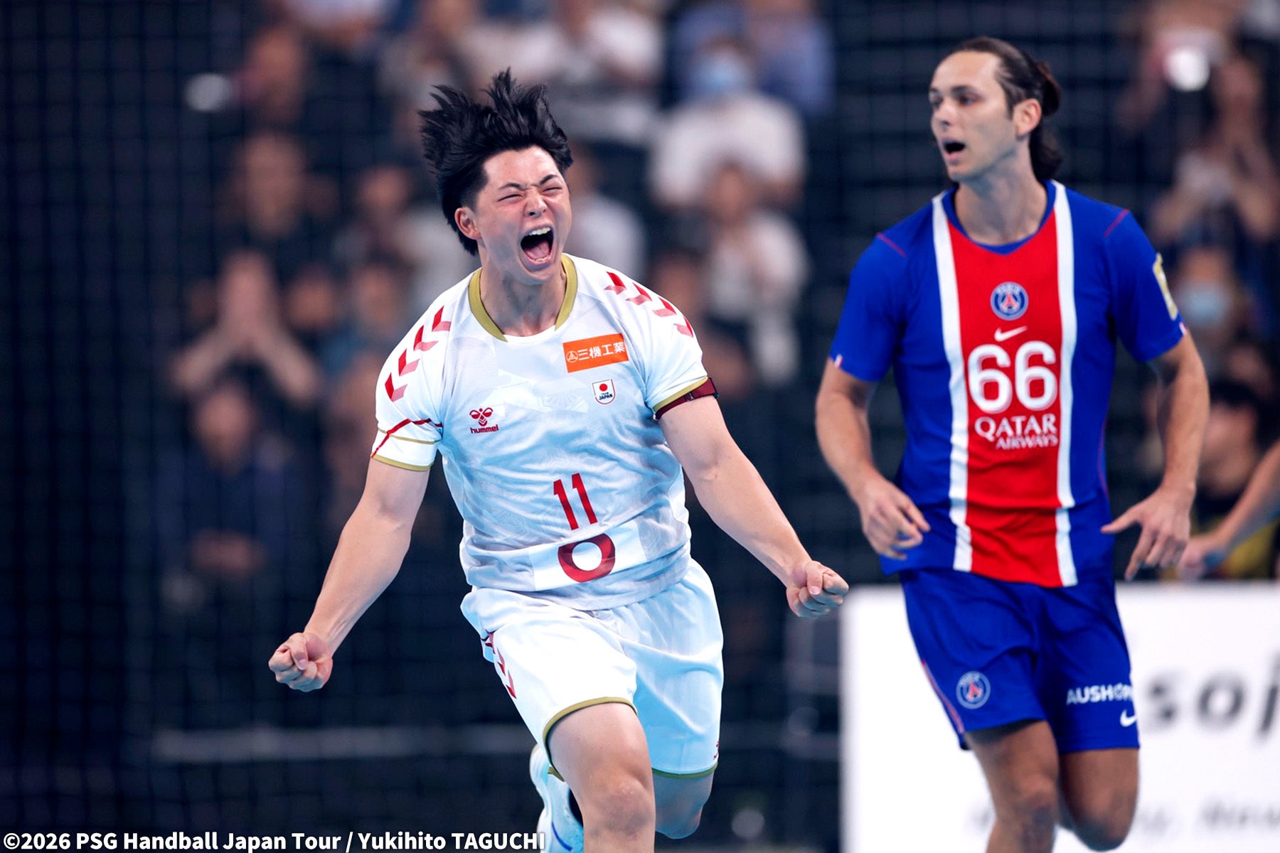 PSGがネクスト日本代表に37-29勝利、有明で1万422人が熱戦見守る PSGがネクスト日本代表に37-29勝利、有明で1万422人が熱戦見守る