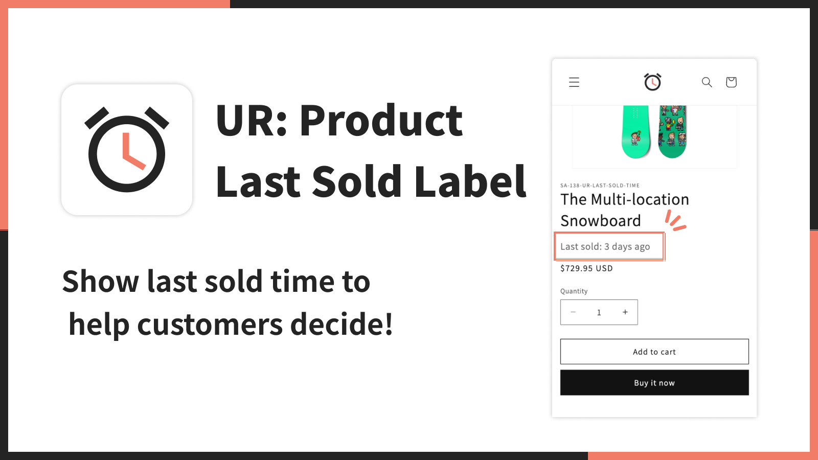 Shopify商品ページに「最後に売れた日時」を表示、UnReactが海外向けECアプリ公開 Shopify商品ページに「最後に売れた日時」を表示、UnReactが海外向けECアプリ公開