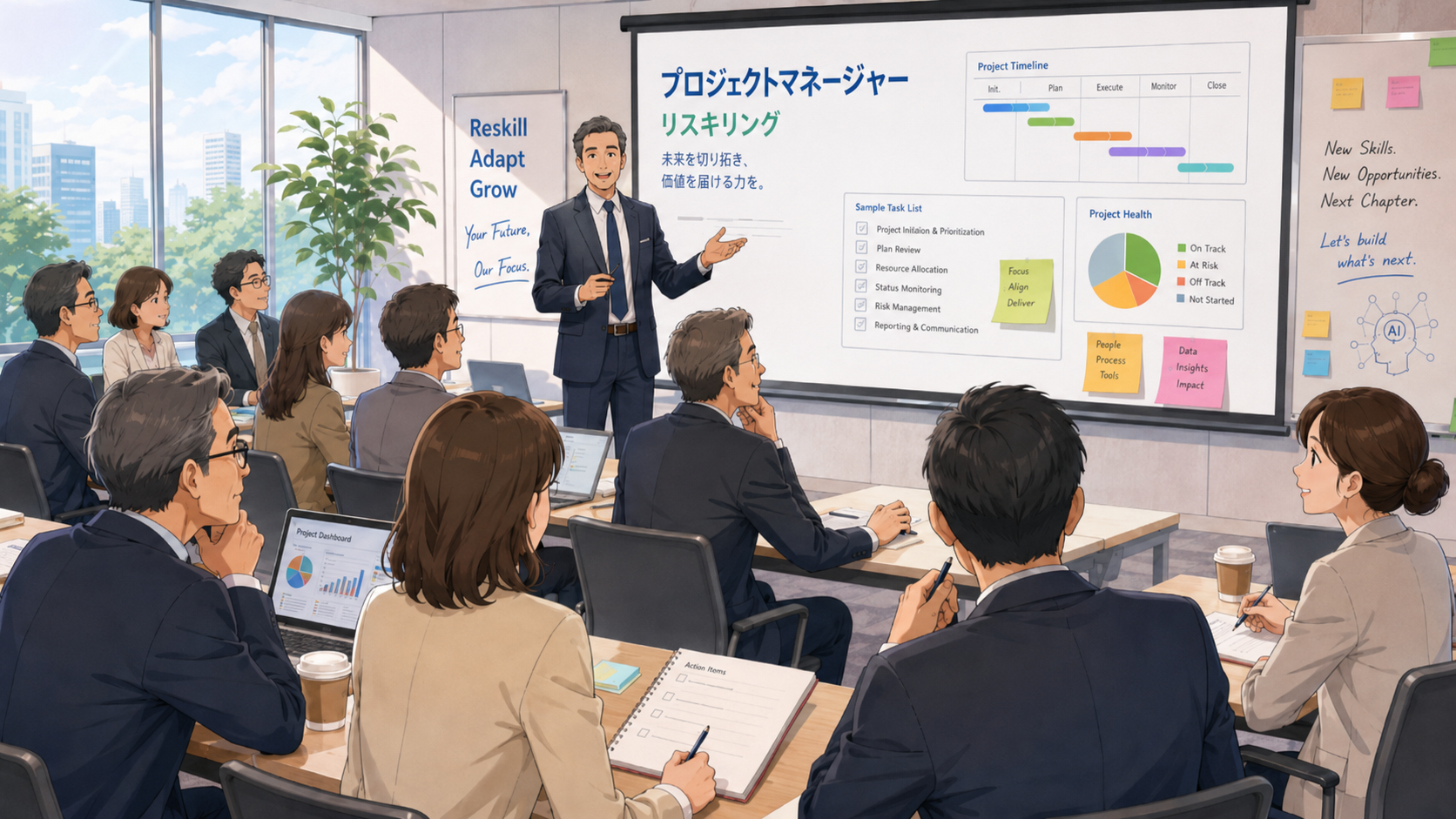 日本プロジェクトソリューションズ、事務・間接部門向けにPM/PL転換の法人リスキリング新設 日本プロジェクトソリューションズ、事務・間接部門向けにPM/PL転換の法人リスキリング新設