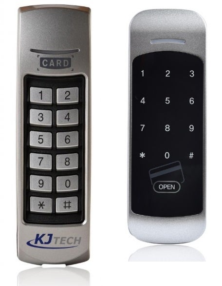 既設自動ドアを後付けでオートロック化、KJ TECH japanが認証リーダー2機種を同時提供