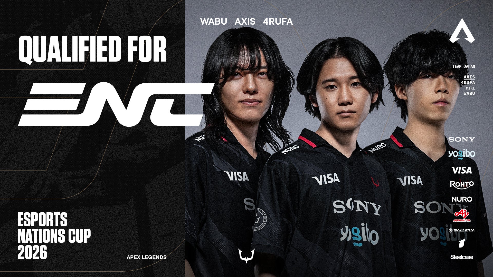 REJECTの4rufa・AxisとコーチWabu、日本代表でENC 2026本戦(リヤド)出場権 REJECTの4rufa・AxisとコーチWabu、日本代表でENC 2026本戦(リヤド)出場権