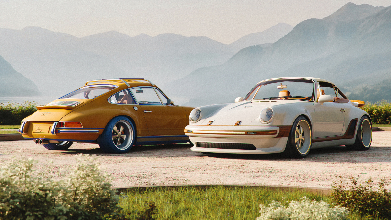 ルイ・ヴィトン×シンガー、特別仕様のポルシェ911を2台共同発表 内装に着脱式クロックも ルイ・ヴィトン×シンガー、特別仕様のポルシェ911を2台共同発表 内装に着脱式クロックも