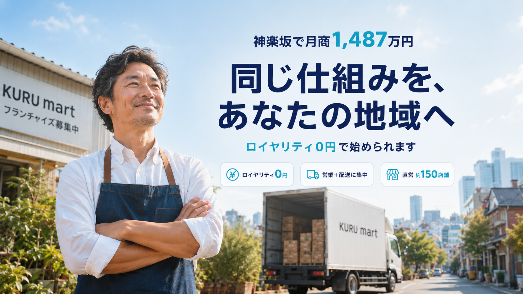 飲食店向け食材流通「KURU Mart」、神楽坂拠点でFC募集本格化 ロイヤリティ0円・月額固定で加盟 飲食店向け食材流通「KURU Mart」、神楽坂拠点でFC募集本格化 ロイヤリティ0円・月額固定で加盟
