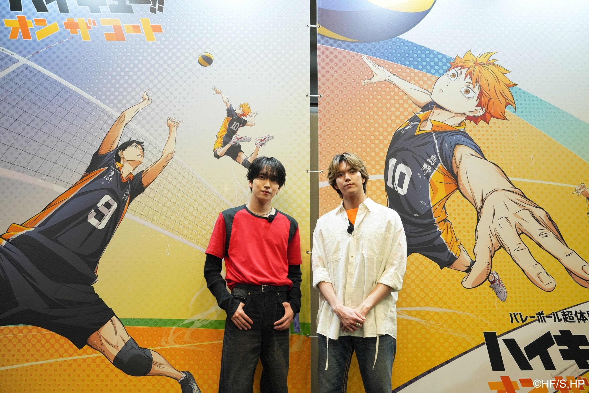 MAZZELのRAN・EIKIが『ハイキュー!! オン ザ コート』初日来場 ジャンプ286cmも記録 MAZZELのRAN・EIKIが『ハイキュー!! オン ザ コート』初日来場 ジャンプ286cmも記録