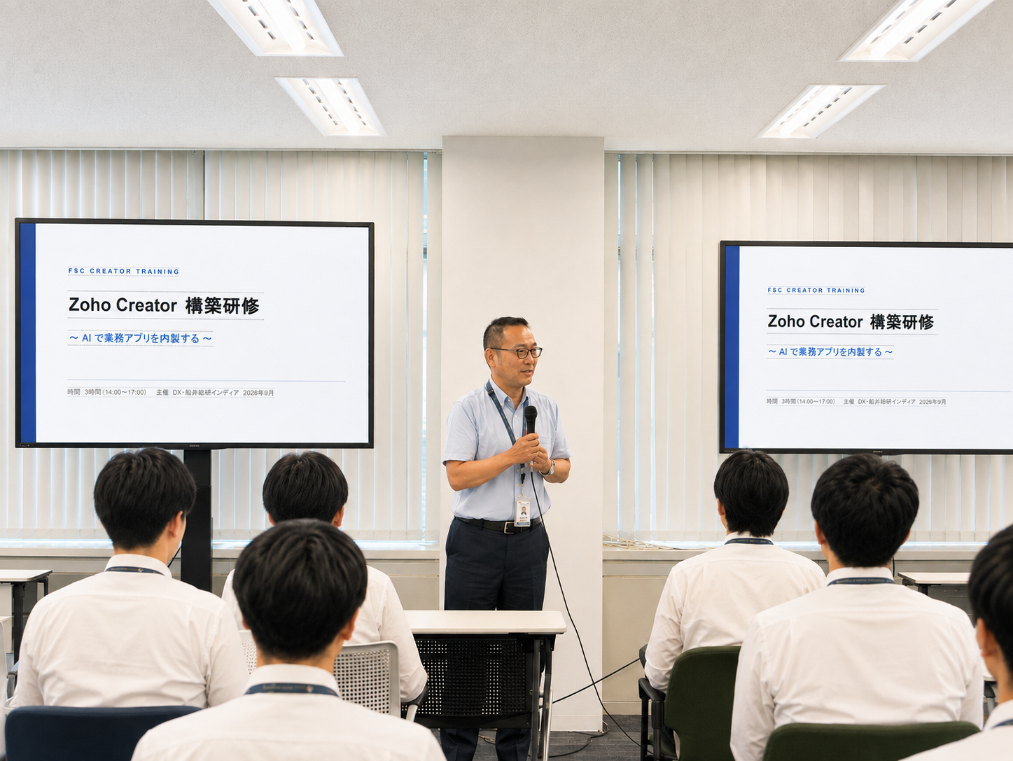 船井総研サプライチェーン、全社員向けに「Zoho Creator×Gemini」内製研修 約3時間で業務アプリ構築 船井総研サプライチェーン、全社員向けに「Zoho Creator×Gemini」内製研修 約3時間で業務アプリ構築