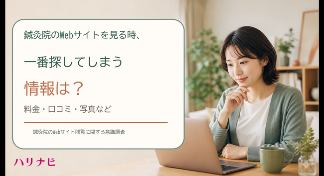 鍼灸院サイトで最初に見たい情報、料金が44%で最多 不明瞭だと83%が離脱・予約ためらい 鍼灸院サイトで最初に見たい情報、料金が44%で最多 不明瞭だと83%が離脱・予約ためらい