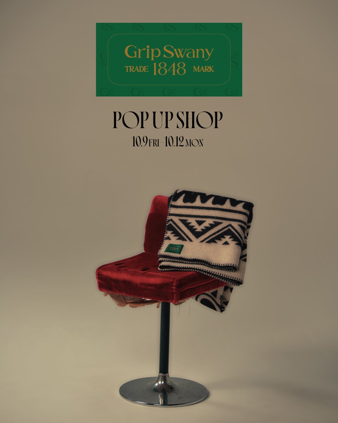 URBAN RESEARCH KYOTOで「GRIP SWANY 1848」ポップアップ、10月9日〜12日開催 URBAN RESEARCH KYOTOで「GRIP SWANY 1848」ポップアップ、10月9日〜12日開催