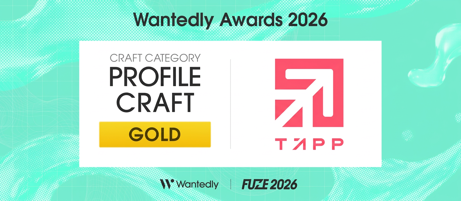 TAPP、Wantedly Awards 2026「PROFILE CRAFT」部門でGOLD 正社員181人中176人がプロフィール公開 TAPP、Wantedly Awards 2026「PROFILE CRAFT」部門でGOLD 正社員181人中176人がプロフィール公開