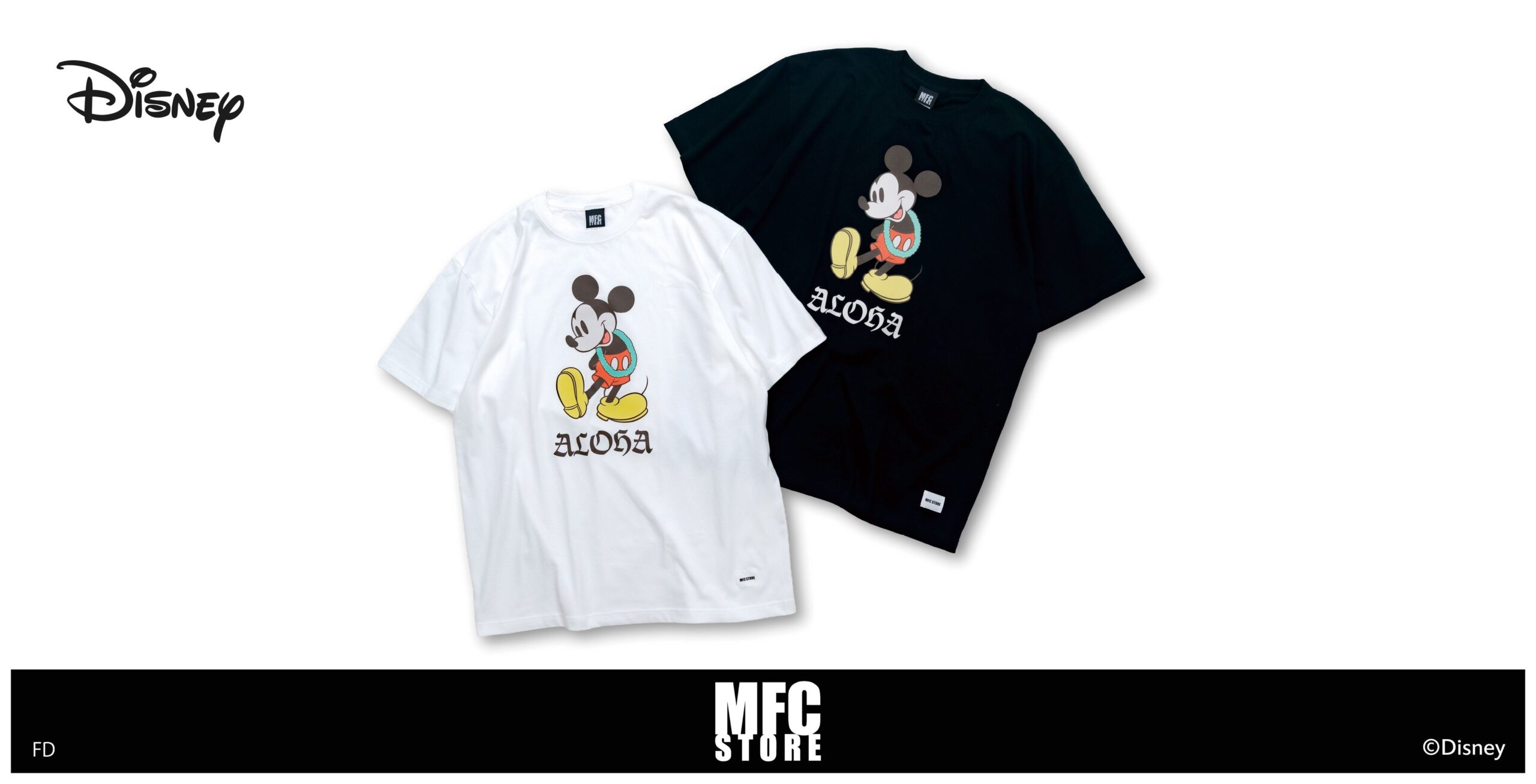 MFC STORE、レイをまとったミッキーのTシャツ初披露 9月27日に川崎で先行販売 MFC STORE、レイをまとったミッキーのTシャツ初披露 9月27日に川崎で先行販売