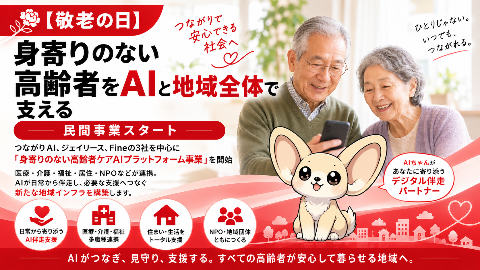 大分で「身寄りのない高齢者」支援のAI基盤始動、LINE相談から多職種連携へ 大分で「身寄りのない高齢者」支援のAI基盤始動、LINE相談から多職種連携へ