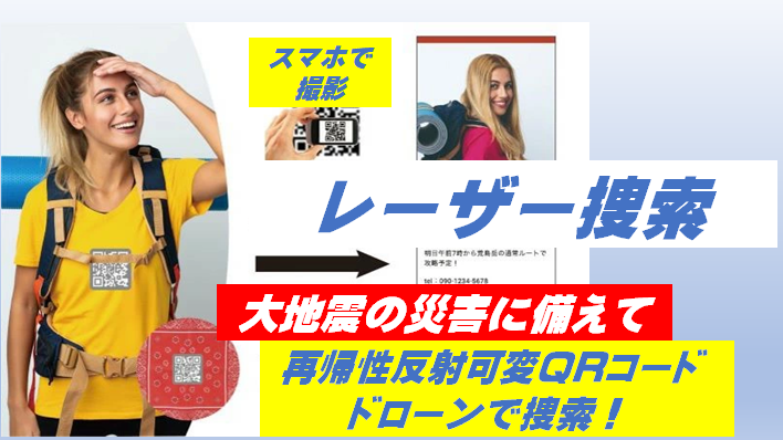 レーザーで人やペットを探す「反射QR」構想、光探索協会が9月17日からMakuake開始へ レーザーで人やペットを探す「反射QR」構想、光探索協会が9月17日からMakuake開始へ