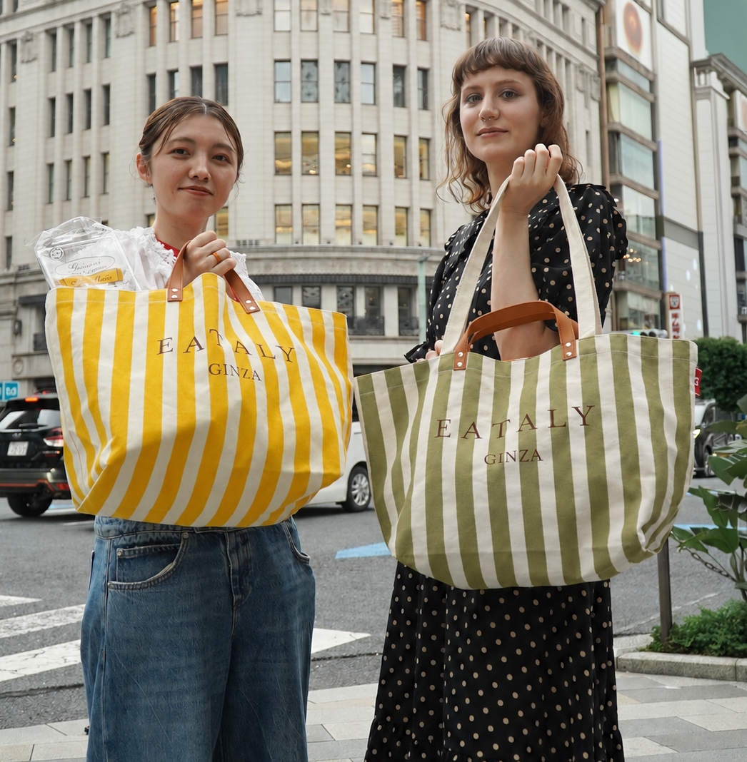 イータリー銀座店、限定ストライプトートを9月9日発売 2色で6,200円 イータリー銀座店、限定ストライプトートを9月9日発売 2色で6,200円
