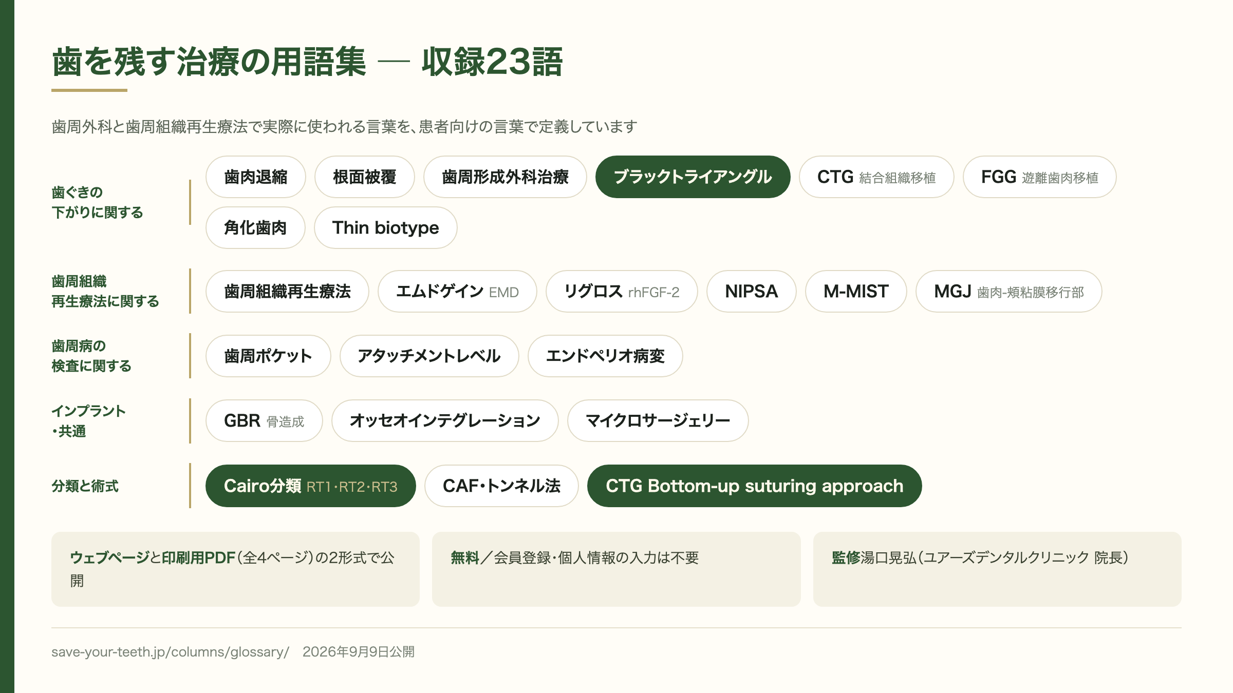 歯を残す治療の専門用語23語を解説、札幌のユアーズデンタルが無料PDFも公開 歯を残す治療の専門用語23語を解説、札幌のユアーズデンタルが無料PDFも公開