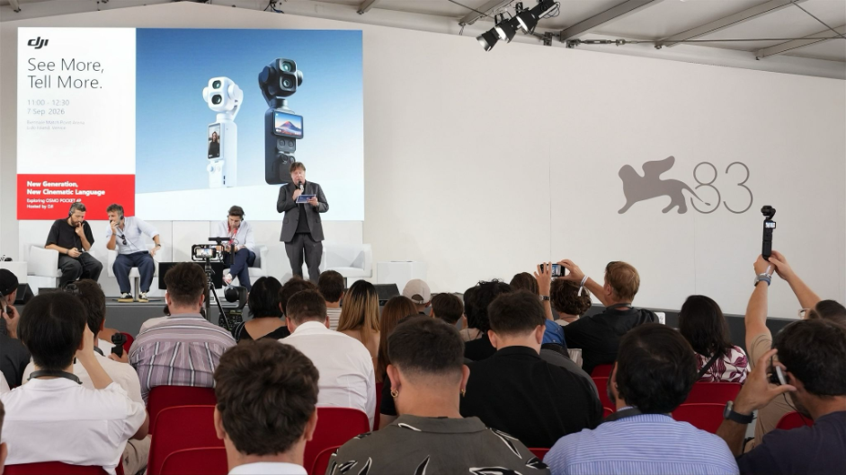 DJI、ヴェネツィア国際映画祭で小型カメラ「Osmo Pocket 4P」活用の制作フォーラム開催 DJI、ヴェネツィア国際映画祭で小型カメラ「Osmo Pocket 4P」活用の制作フォーラム開催