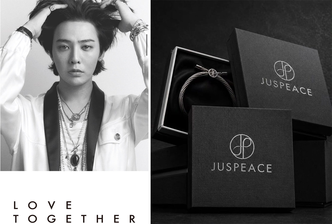 G-DRAGON発のJUSPEACE公式チャリティ「ブレスレット」日本で先行販売、9月25日18時開始 G-DRAGON発のJUSPEACE公式チャリティ「ブレスレット」日本で先行販売、9月25日18時開始