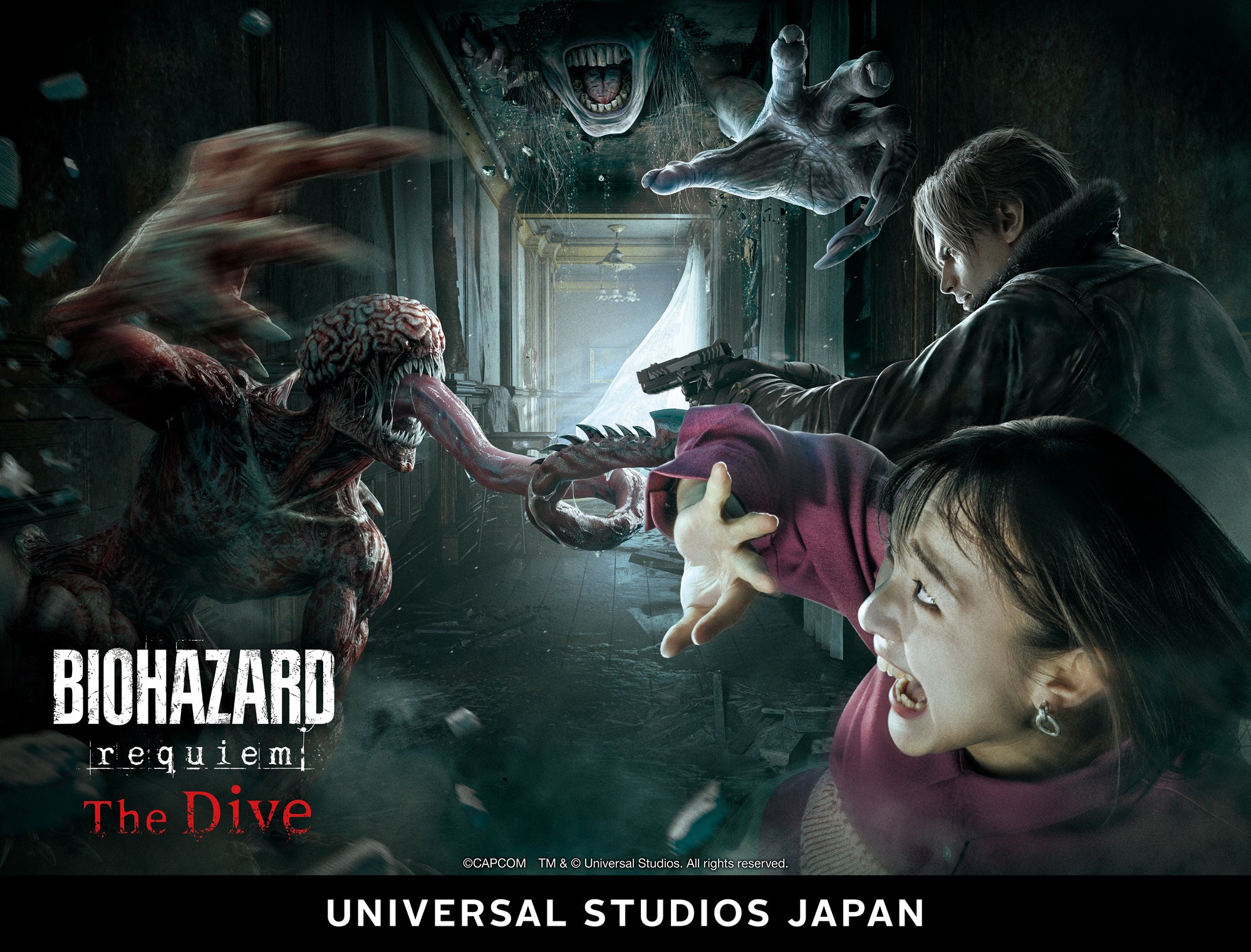 USJで「バイオハザード レクイエム」新ホラーメイズ開幕、Switch 2向けRE:2/3/4は10月にDL配信 USJで「バイオハザード レクイエム」新ホラーメイズ開幕、Switch 2向けRE:2/3/4は10月にDL配信