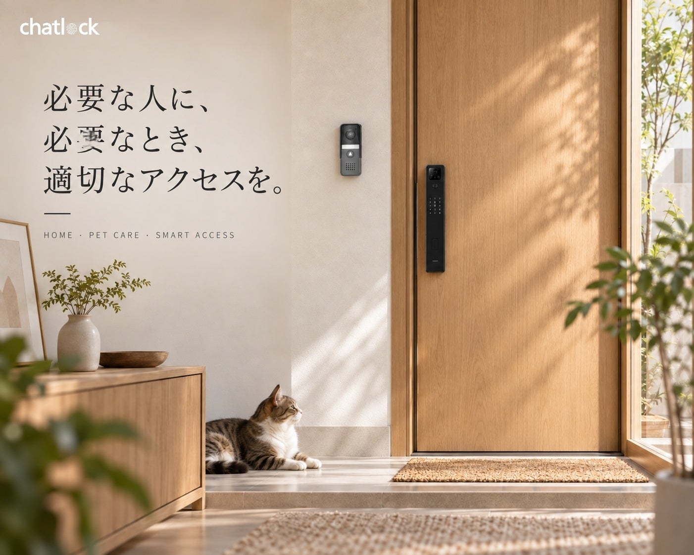ペットシッター訪問を映像確認してから遠隔解錠、チャットロックがVDP活用を提案 ペットシッター訪問を映像確認してから遠隔解錠、チャットロックがVDP活用を提案